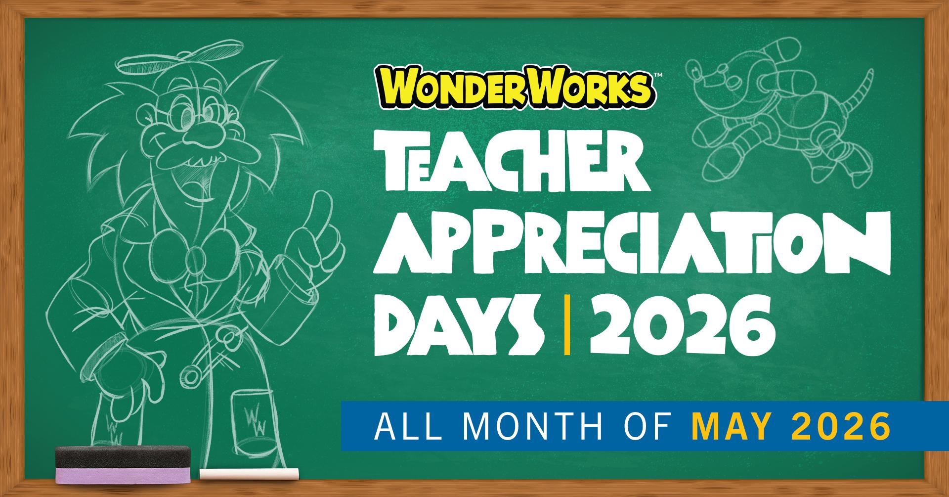 Teacher Appreciation Days at WonderWorks Myrtle Beach