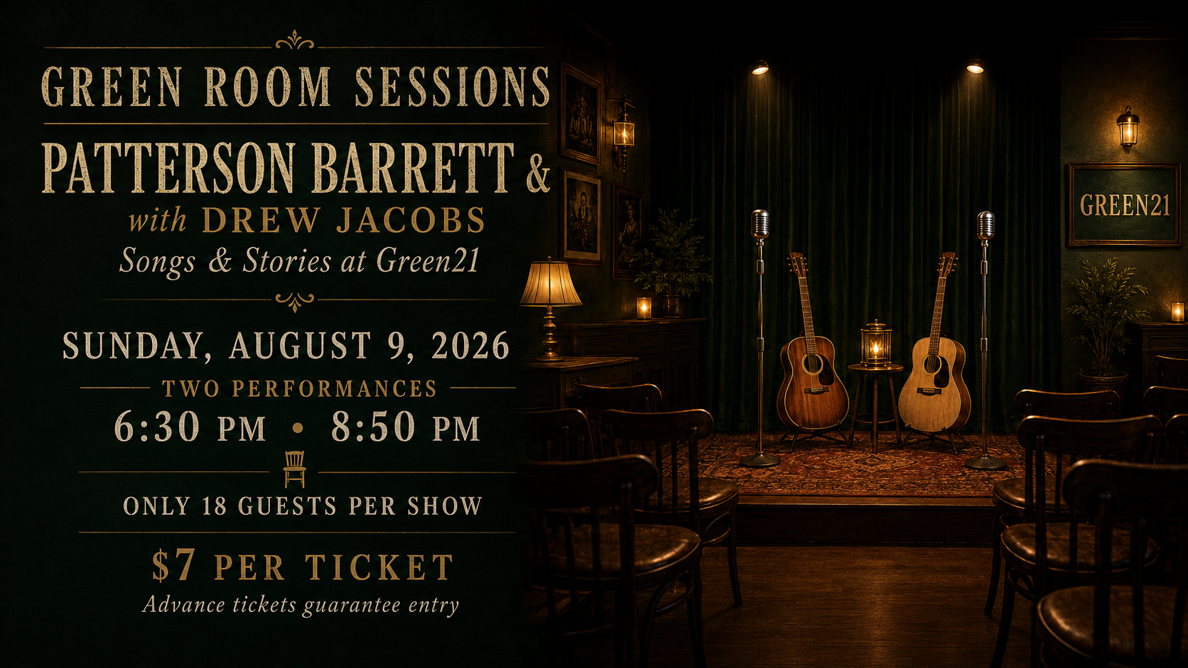 The Green Room Sessions No. 001: Patterson Barrett &amp; Friends featuring Drew Jacobs