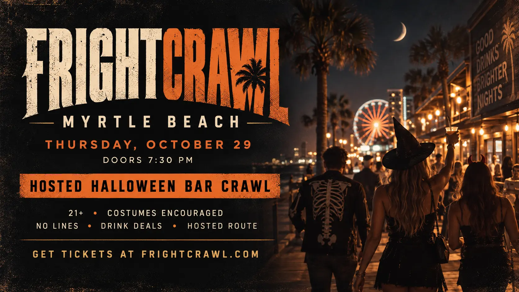 FrightCrawl Myrtle Beach Halloween Bar Crawl: Thursday Night